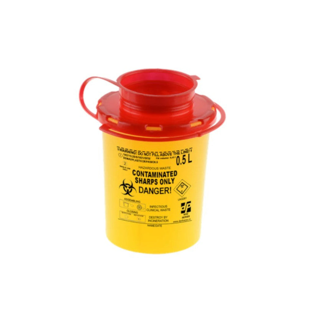 Kanülenabwurfbehälter, 0,5 L