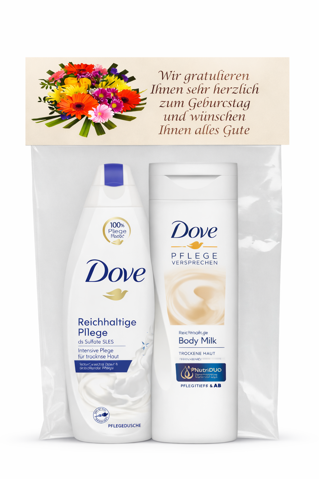 Geschenkset DOVE - MOTIV: Geburtstag