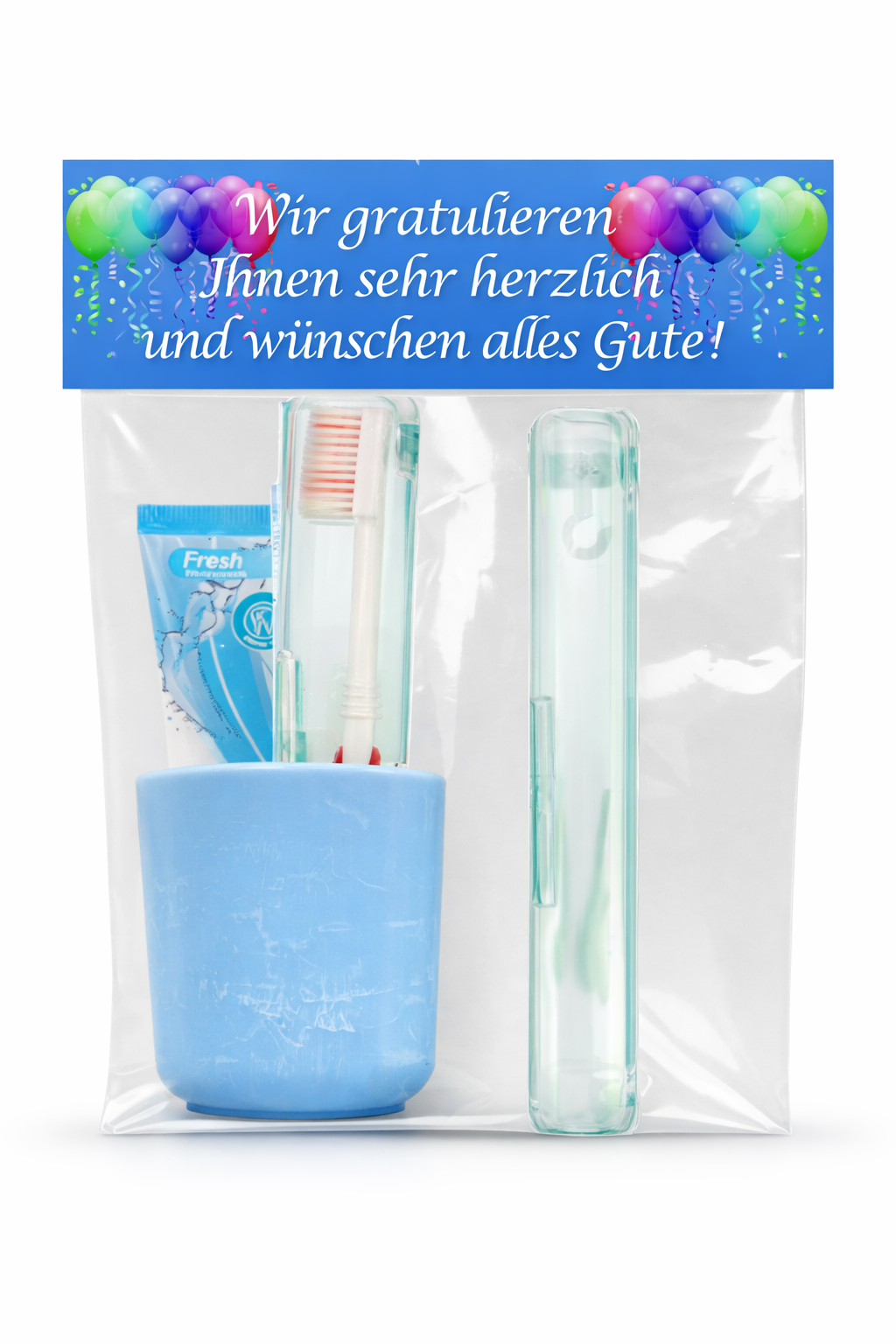 Geschenkset Zahnpflege 2 - MOTIV: Geburtstag