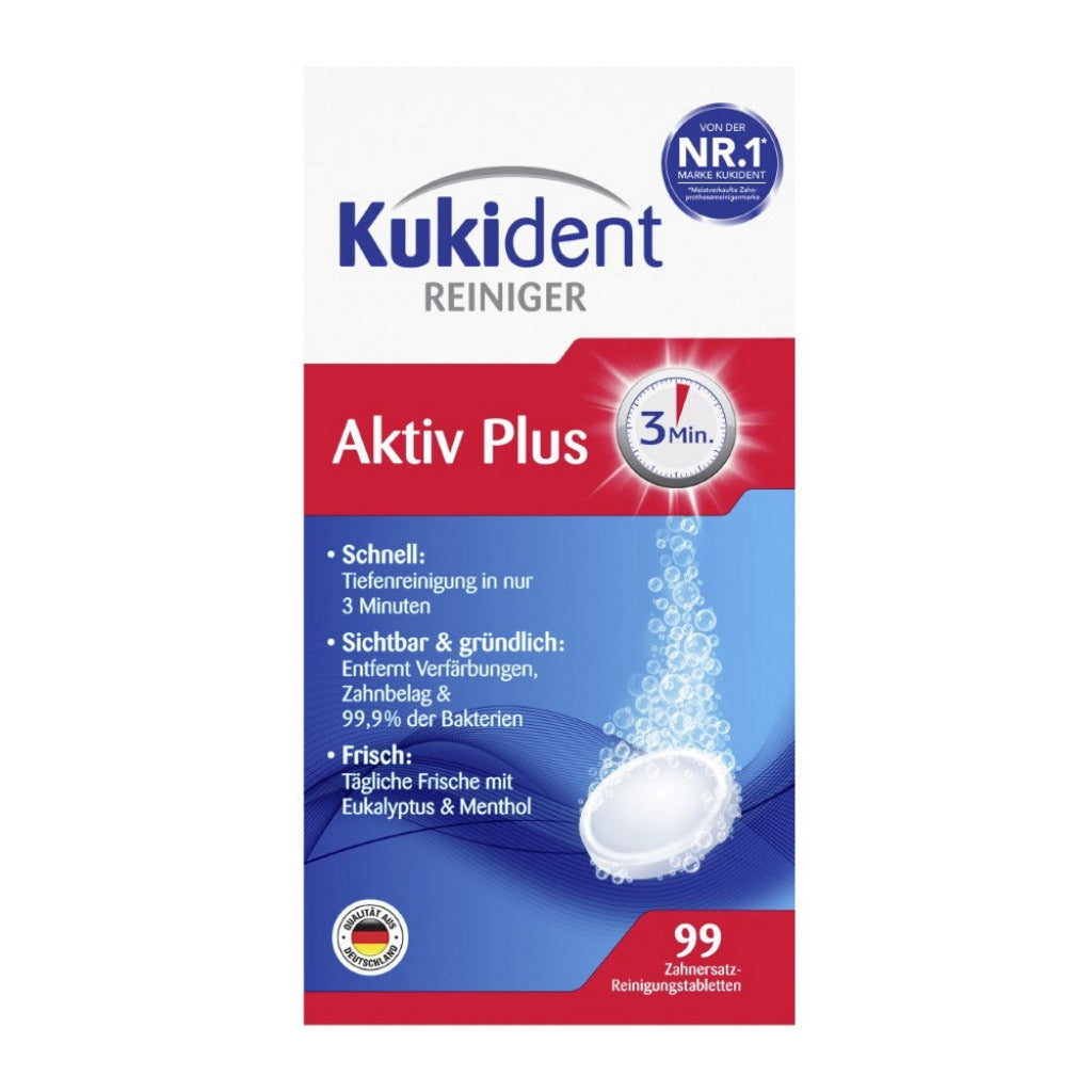 Kukident Aktiv Plus Reinigertabs, 99 Stück