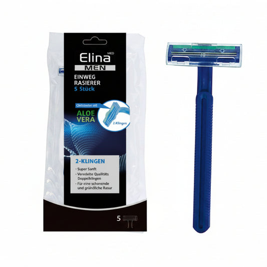 Einwegrasierer blau, 5 Stück