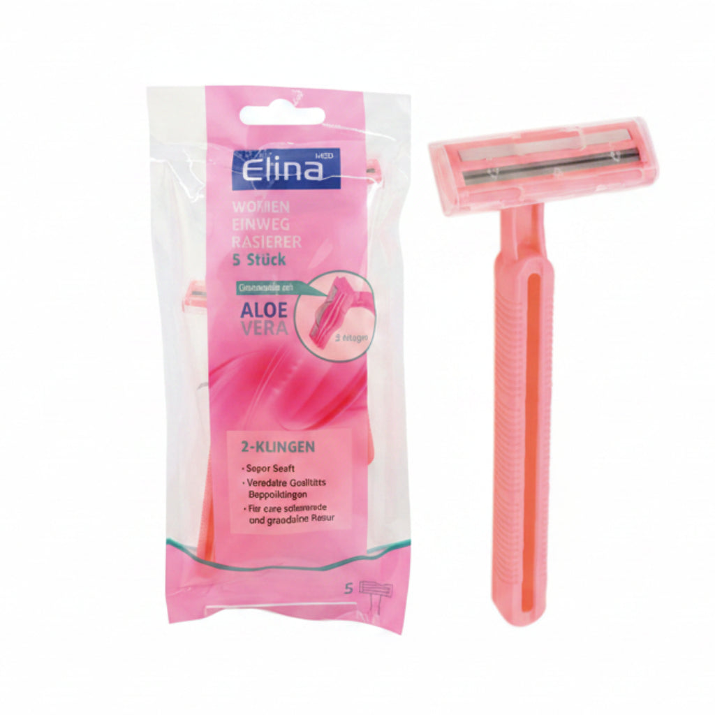 Einwegrasierer rosa, 5 Stück