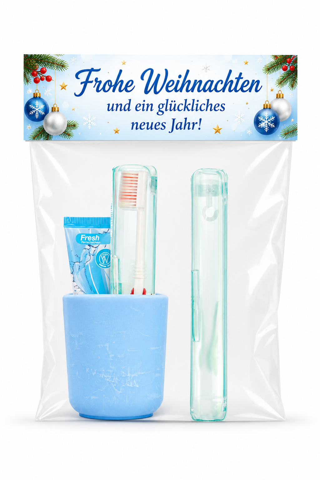Geschenkset Zahnpflege 2 - MOTIV: Weihnachten